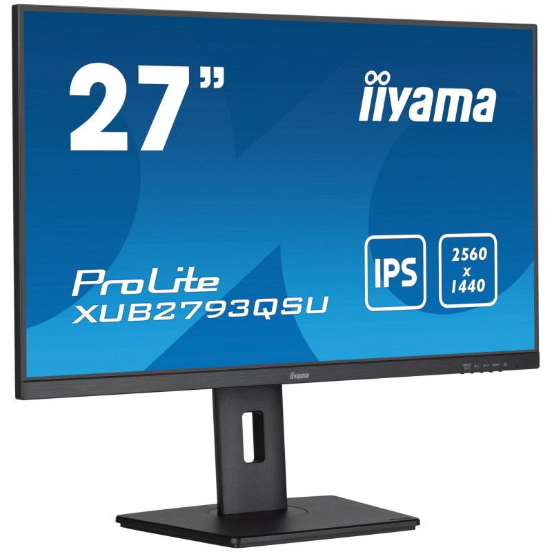 Iiyama XUB2793QSU-B7, 68,6 cm 27", 2560 x 1140 pixels, Wide Quad HD, LED, 1 ms, Noir
