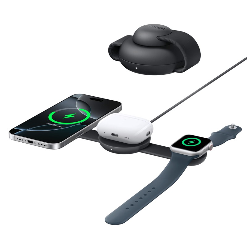 Anker Innovations Anker B25M8H11, Intérieure, Recharge sans fil, Noir