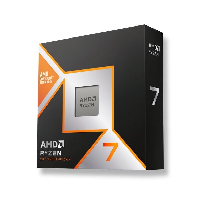 AMD Ryzen 7 9800X3D, AMD Ryzen™ 7, Emplacement AM5, 4 nm, Plateau, AMD, 9800X3D