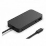 Microsoft Surface USB4 Dock, Avec fil, USB4, 1000 Mbits, Noir, 60 Hz, Kensington