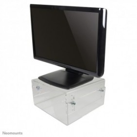 Neomounts NSMONITOR40 Réhausseur d'écranordinateur portable - ajustement en hauteur - universel, 25 kg, Réglage de la hauteur, Transparent