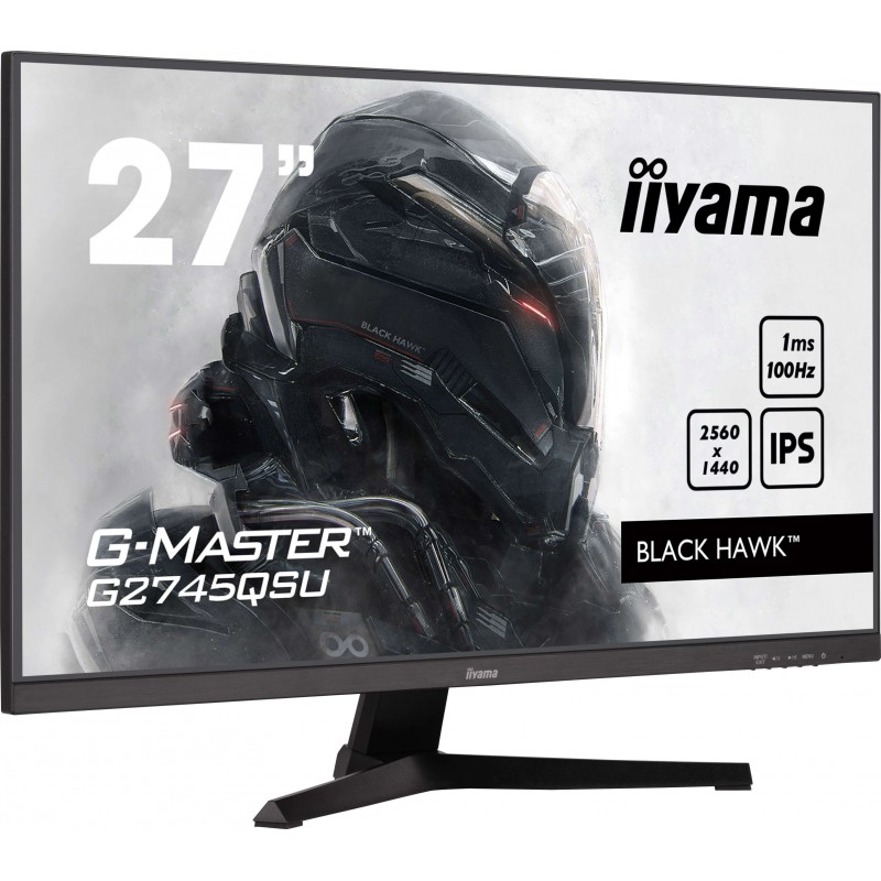 Iiyama G-MASTER G2745QSU-B2, 68,6 cm 27", 2560 x 1440 pixels, Wide Quad HD, LED, 1 ms, Noir