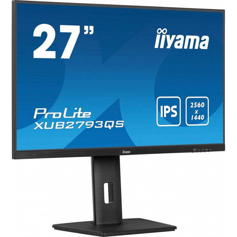Iiyama ProLite XUB2793QS-B7, 68,6 cm 27", 2560 x 1440 pixels, Quad HD, LED, 1 ms, Noir
