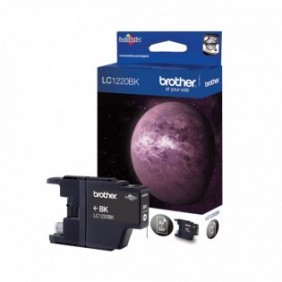 Brother LC1220BK - Cartouche d'encre originale – Noir, Noir, 1 pièce, 300 pages, Paquet unique