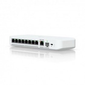 Ubiquiti UniFi Flex 2.5G, Géré, L2, 2.5G Ethernet 10010002500, Connexion Ethernet, supportant l'alimentation via ce port , Montage sur le bureau ou sur le mur, Montage mural