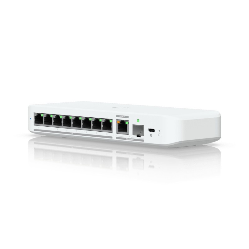 Ubiquiti UniFi Flex 2.5G, Géré, L2, 2.5G Ethernet 10010002500, Connexion Ethernet, supportant l'alimentation via ce port , Montage sur le bureau ou sur le mur, Montage mural