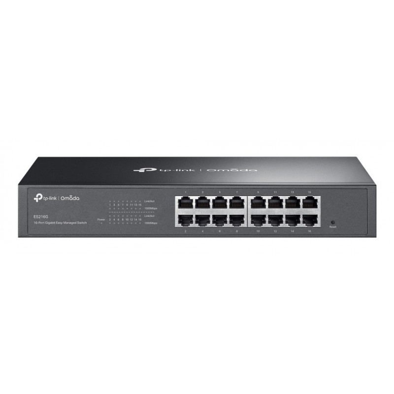 TP-LINK Omada ES216G, Géré, L2, Gigabit Ethernet 101001000, Grille de montage