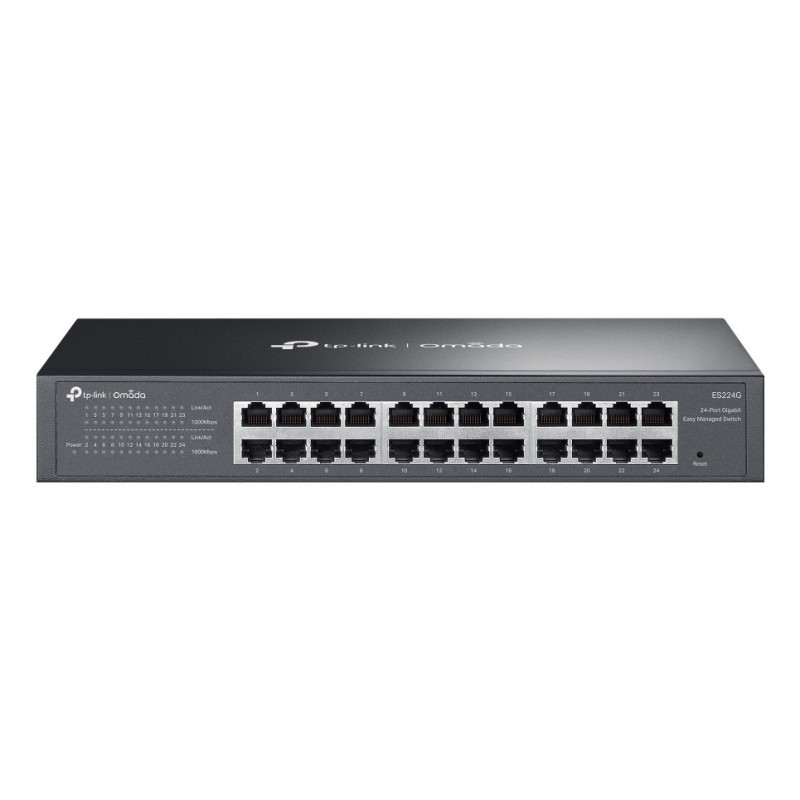 TP-LINK Omada ES224G, Géré, L2, Gigabit Ethernet 101001000, Grille de montage