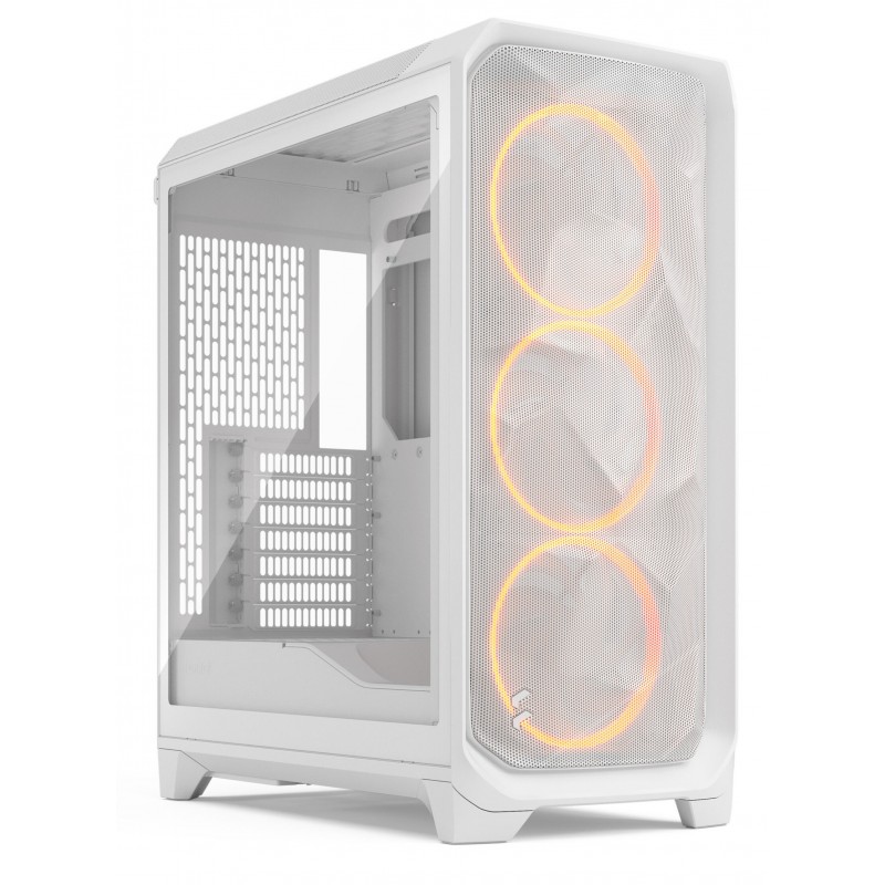 Fractal Design Meshify 3, PC, Blanc, ATX, EATX, micro ATX, Mini-ITX, Acier, Verre trempé, Jouer, Multi