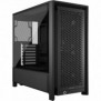 Corsair FRAME 4000D RS, Midi Tower, PC, Noir, ATX, EATX, micro ATX, Mini-ITX, Plastique, Acier, Verre trempé, Jouer