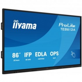 Iiyama TE8613A-B1AG, Écran plat interactif, 2,17 m 85.6", 3840 x 2160 pixels, Wifi, 187