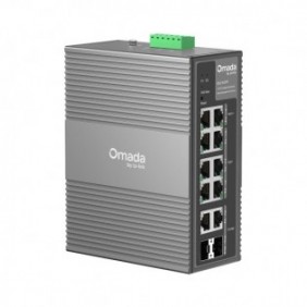 TP-LINK Omada IES210GPP, Géré, Gigabit Ethernet 101001000, Connexion Ethernet, supportant l'alimentation via ce port , Grille de montage, DIN rail