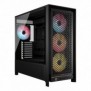 Corsair FRAME 5000D RS ARGB, Midi Tower, PC, Noir, ATX, EATX, micro ATX, Mini-ITX, Plastique, Acier, Verre trempé, Jouer