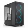 Fractal Design Epoch, Midi Tower, PC, Noir, ATX, micro ATX, Mini-ITX, Acier, Verre trempé, Gaming