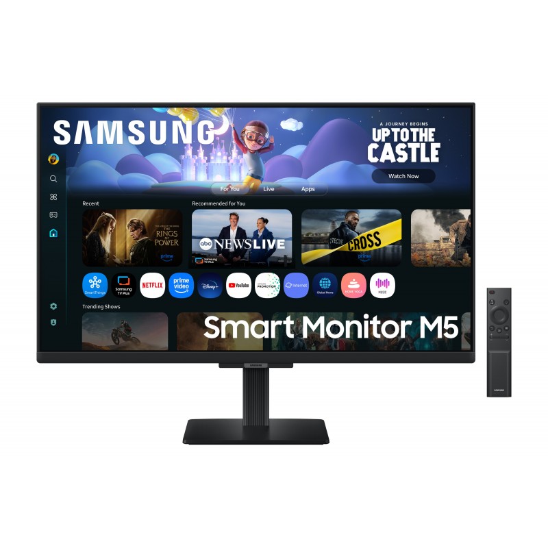 Samsung M50F, 68,6 cm 27", 1920 x 1080 pixels, Full HD, LCD, 5 ms, Noir