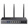 TP-LINK Omada DR3220v-4G, Bi-bande 2,4 GHz  5 GHz, EthernetLAN, ADSL, ADSL2, Noir, Routeur