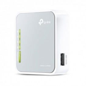 TP-LINK TL-MR3020, Wi-Fi 4 802.11n, Monobande 2,4 GHz, EthernetLAN, 3G, Argent, Blanc, Routeur