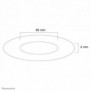 Neomounts FPMA-CRS6 Rosace encastrable au plafond - diam. 60 mm, Argent, Plastique, Plafond, 3 mm, 6 cm, 1 pièce