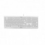 Cherry KC 1000, Taille réelle 100 %, Avec fil, USB, QWERTZ, Gris