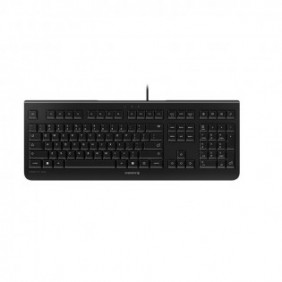 Cherry KC 1000, Taille réelle 100 %, Avec fil, USB, QWERTY, Noir