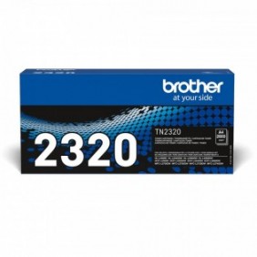 Brother TN-2320 - Cartouche de toner originale à haut rendement – Noir, 2600 pages, Noir, 1 pièce