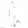 Neomounts FPMA-C060BLACK Support de plafond pour écran de 10-40" - h60-85 cm, 30 kg, 25,4 cm 10", 101,6 cm 40", 75 x 75 mm, 200 x 200 mm, 600 - 850 mm