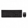 Cherry DW 3000, Standard, Sans fil, RF sans fil, AZERTY, Noir, Souris incluse