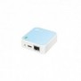 TP-LINK TL-WR802N, Wi-Fi 4 802.11n, Monobande 2,4 GHz, EthernetLAN, Bleu, Blanc, Routeur portable