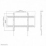 Neomounts LFD-W1000 Support pour écran mural 60-100" - fixe, 152,4 cm 60", 2,54 m 100", 200 x 200 mm, 900 x 600 mm, Acier, Noir