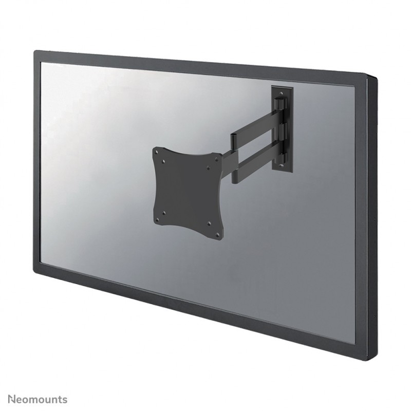 Neomounts FPMA-W830BLACK Support d'écran mural 10-27" - orientable, 75 x 75 mm, 100 x 100 mm, 0 - 140, 0 - 180, Aluminium, Noir