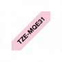 Brother TZEMQE31, Noir sur rose, Étiquette en continu, TZe, Gris, Transfert thermique, Chine