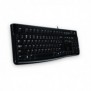 Logitech Keyboard K120 for Business, Avec fil, USB, QWERTZ, Noir