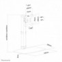 Neomounts FPMA-D890WHITE Support d'écran à poser 10-30", Autonome, 6 kg, 25,4 cm 10", 76,2 cm 30", 100 x 100 mm, Blanc