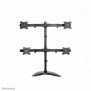 Neomounts NM-D335D4BLACK Support d'écran à poser 10-27", PinceAutoportantPasse-câble, 25,4 cm 10", 68,6 cm 27", 100 x 100 mm, Réglage de la hauteur, Noir