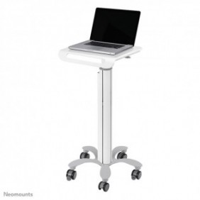 Neomounts MED-M050 Station de travail mobile médicale 10-18" - ressort à gaz, Panier multimédia, Blanc, Aluminium, Ordinateur portable, 8 kg, 25,4 cm 10
