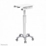 Neomounts MED-M050 Station de travail mobile médicale 10-18" - ressort à gaz, Panier multimédia, Blanc, Aluminium, Ordinateur portable, 8 kg, 25,4 cm 10