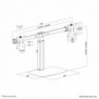 Neomounts FPMA-D865DBLACK Support d'écran à poser 10-27" - ressort à gaz, Autonome, 25,4 cm 10", 68,6 cm 27", 100 x 100 mm, Réglage de la hauteur, Noir