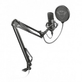 Trust GXT 252+ Emita Plus, Microphone de studio, Cardioïde, Avec fil, USB, Noir, 2,9 m