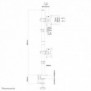 Neomounts FPMA-D550DVBLACK Support d'écran à fixer 10-32" - installation verticale, Collier de serrage passe-fil, 25,4 cm 10", 81,3 cm 32", 100 x 100 mm, Réglage de la hauteur, Noir