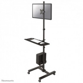 Neomounts FPMA-MOBILE1700 Station de travail mobile 10-32", Noir, Acier, 8 kg, 25,4 cm 10", 81,3 cm 32", 75 x 75 mm