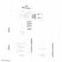 Neomounts FPMA-D510BLACK Support d'écran à fixer 10-32", Collier de serrage passe-fil, 8 kg, 25,4 cm 10", 81,3 cm 32", 100 x 100 mm, Noir