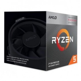 AMD Ryzen 5 3400G, AMD Ryzen™ 5, Emplacement AM4, 12 nm, AMD, 3400G, 3,7 GHz