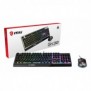 MSI VIGOR GK30, Avec fil, USB, Clavier mécanique, QWERTY, LED RGB, Noir