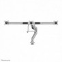 Neomounts NM-D775DX3SILVER Support d'écran à fixer 17-27" - ressort à gaz - Topfix - arrêt 180, Collier de serrage passe-fil, 43,2 cm 17", 68,6 cm 27", 100 x 100 mm, Réglage de la hauteur, Argent