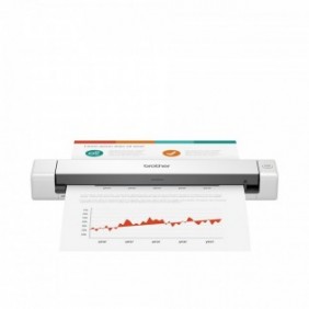 Brother DS-640 - Scanner mobile de documents, 215,9 x 1828,8 mm, 300 x 300 DPI, 1200 x 1200 DPI, 15 ppm, Niveau de gris, Blanc