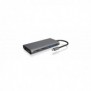 ICY BOX IB-DK4050-CPD, Avec fil, USB 3.2 Gen 1 3.1 Gen 1 Type-C, 100 W, 10,100,1000 Mbits, Anthracite, MicroSD , SD