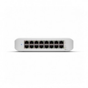Ubiquiti UniFi Switch Lite 16 PoE, L2, Gigabit Ethernet 101001000, Connexion Ethernet, supportant l'alimentation via ce port , Montage mural
