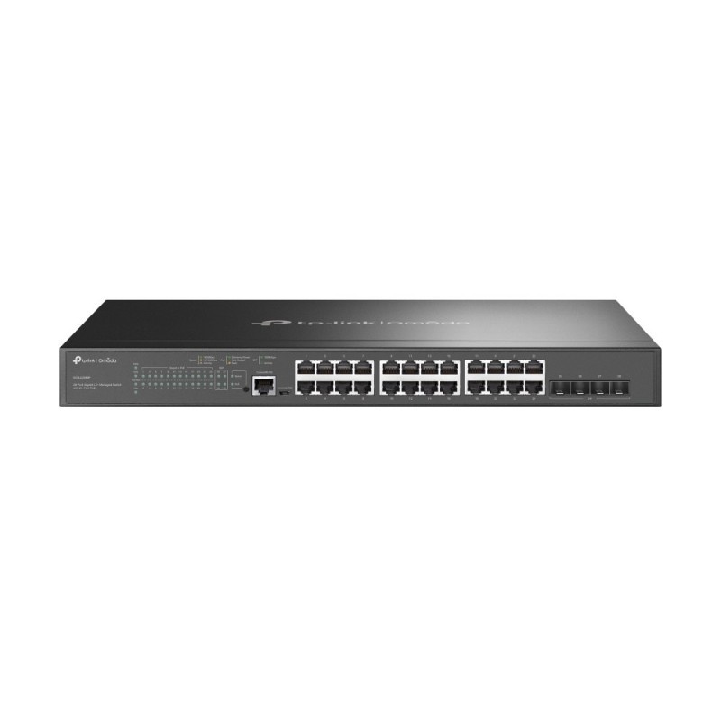 TP-LINK Omada SG3428MP, Géré, L2+, Gigabit Ethernet 101001000, Connexion Ethernet, supportant l'alimentation via ce port , Grille de montage, 1U