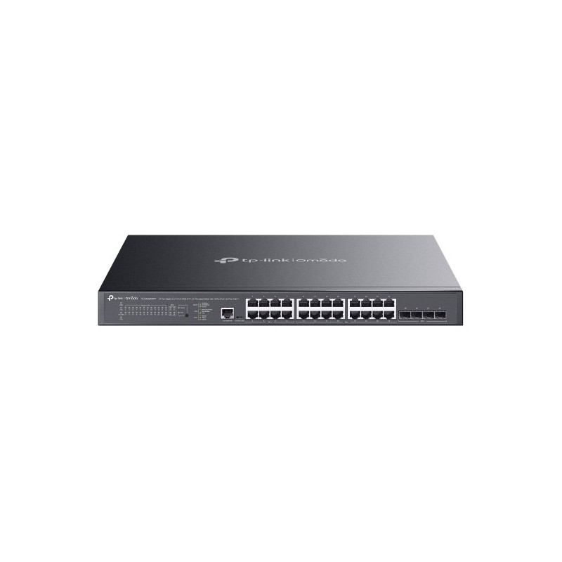 TP-LINK Omada SG3428XMPP, Géré, L2+, Gigabit Ethernet 101001000, Connexion Ethernet, supportant l'alimentation via ce port , Grille de montage, 1U