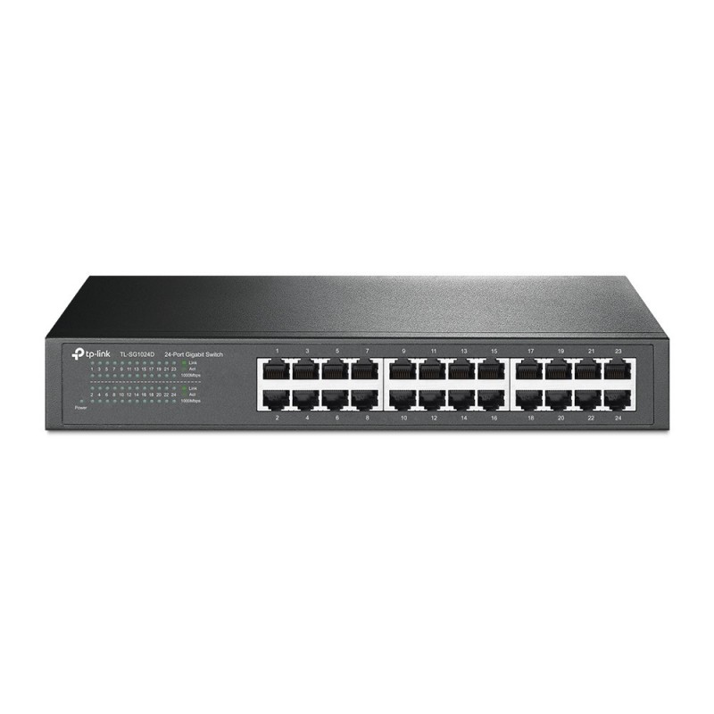 TP-LINK TL-SG1024D, Non-géré, Gigabit Ethernet 101001000, Full duplex, Grille de montage